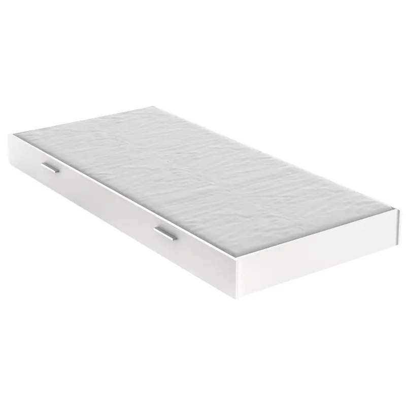 Cajón Inferior Cama Life Dormitorio Juvenil Color Blanco Mate 18x200x90 cm Mueble de Habitación - Descanso