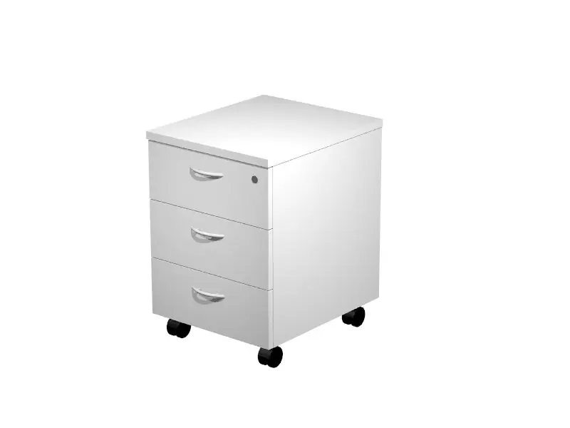 Cajonera PRESTO 3 cajones color blanco - Muebles