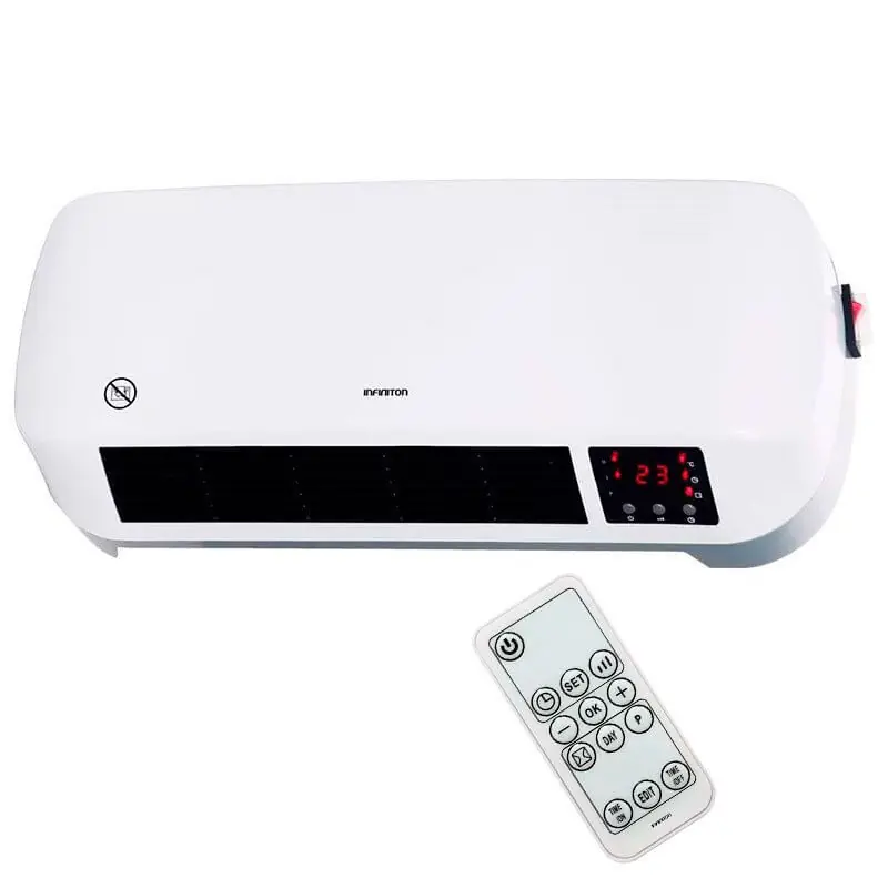 Calefactor cerámico de pared Infiniton HCW-4505 eléctrico 2000W temporizador con mando a distancia