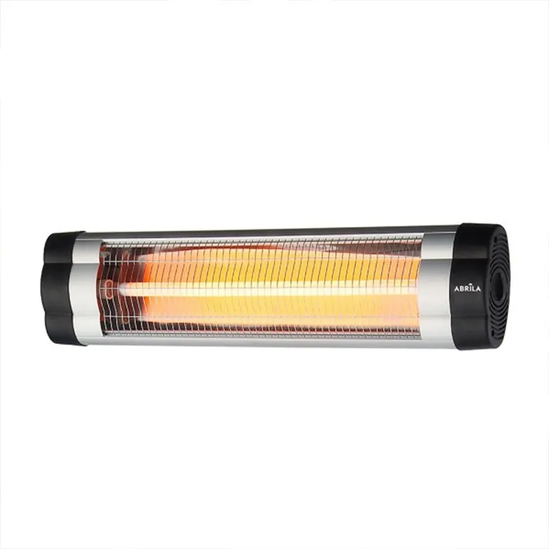calefactor de exterior aluminio color negro serie austral 61cm - Jardín
