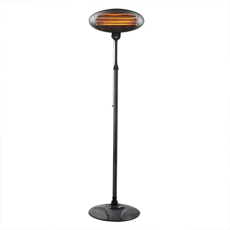 calefactor para exterior aluminio color negro serie austral 50cm - Jardín