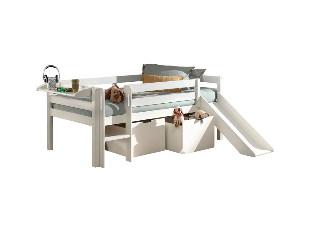 Cama alta infantil PINO 175x208x83 Blanco - Bebé