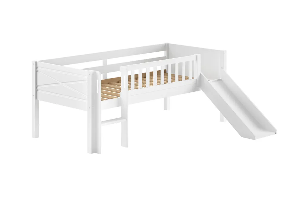 Cama alta infantil SCOTT 175x208x83 Blanco - Bebé