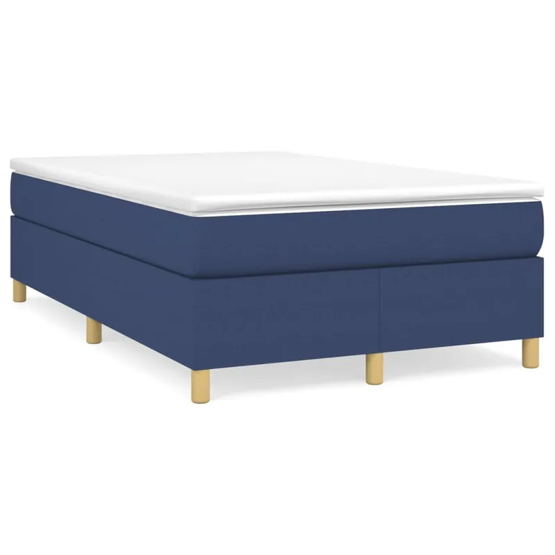 Cama box spring con colchón tela gris oscuro 120x200 cm - Descanso