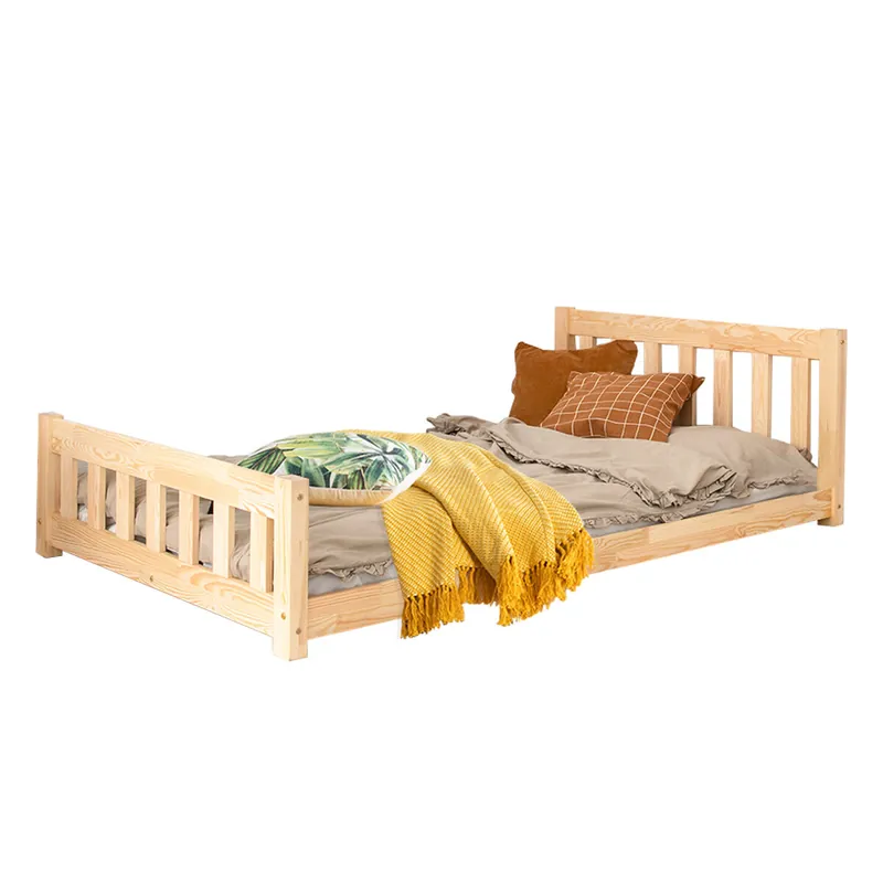 Cama 90x200 con somier Adeline Madera - Descanso