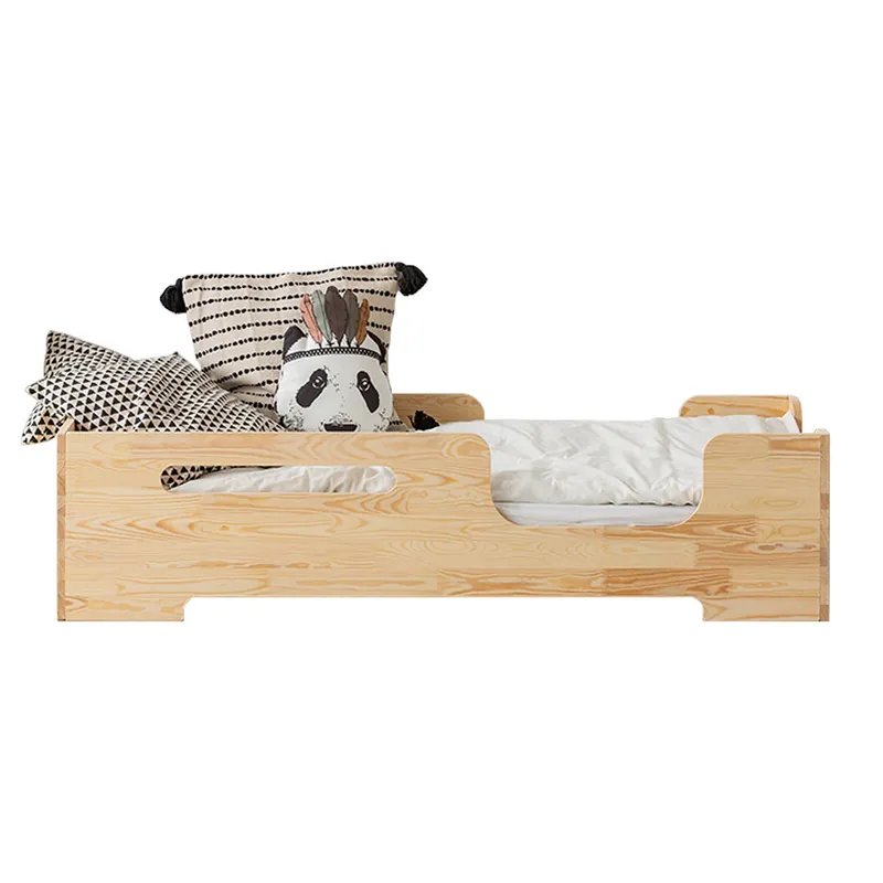 Cama 90x190 con somier Lilian Madera - Descanso