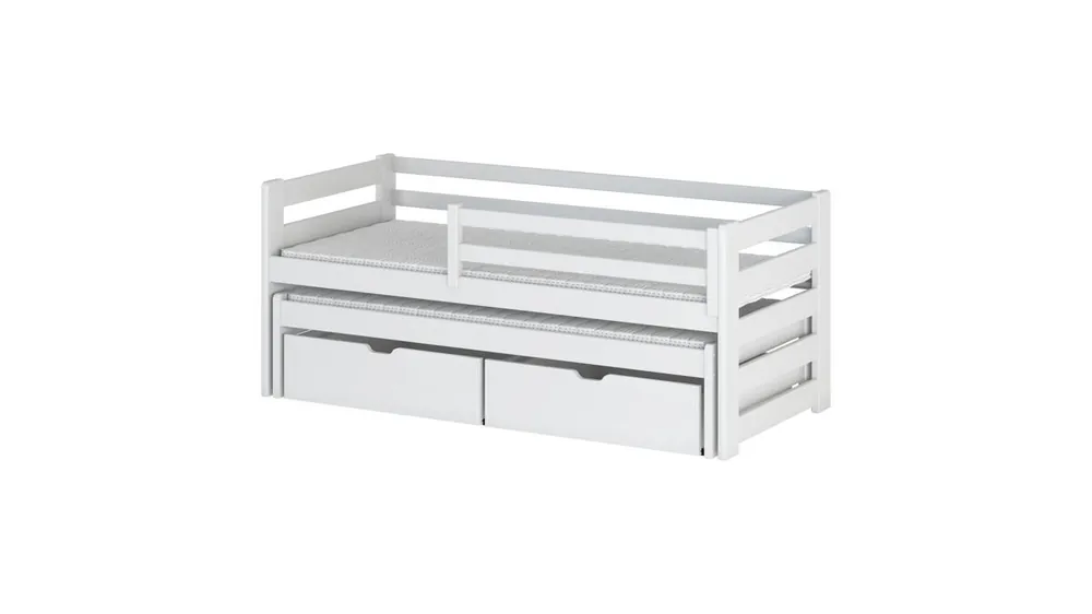 Cama individual infantil SENSO 96x208x78 Blanco - Descanso