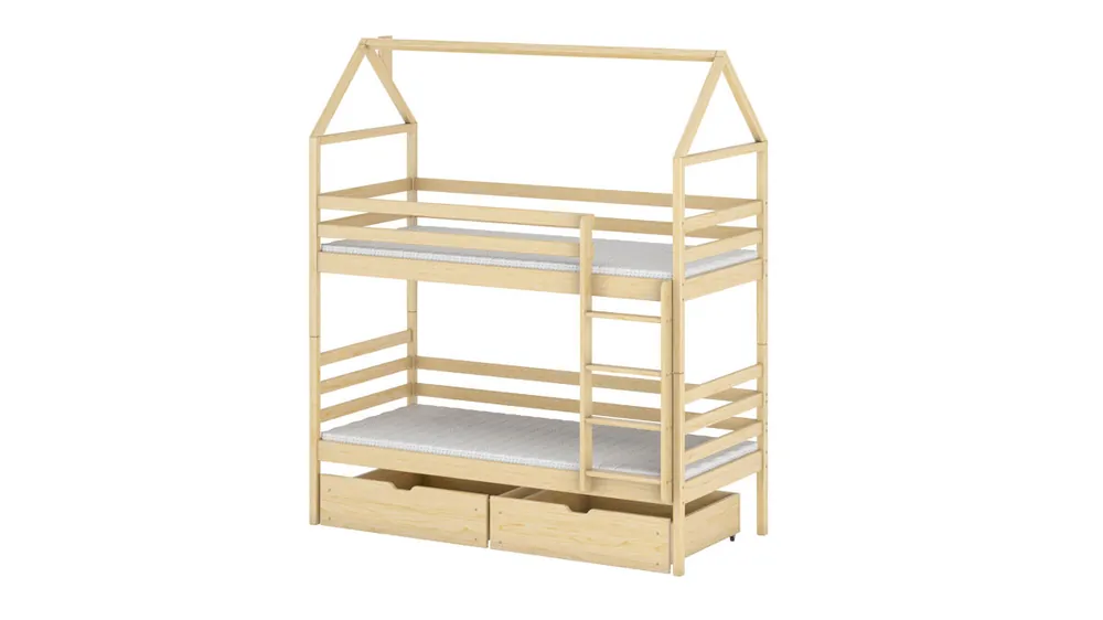 Cama ALEX house, estilo moderno. Dispone de 2 cajones. - Bebé