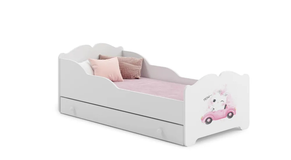 Cama Infantil ANNA KSB015 75x144x63 Blanco - Descanso