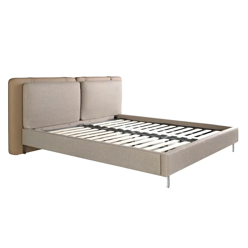 ANGEL CERDA Cama tapizada combinada tela - Descanso