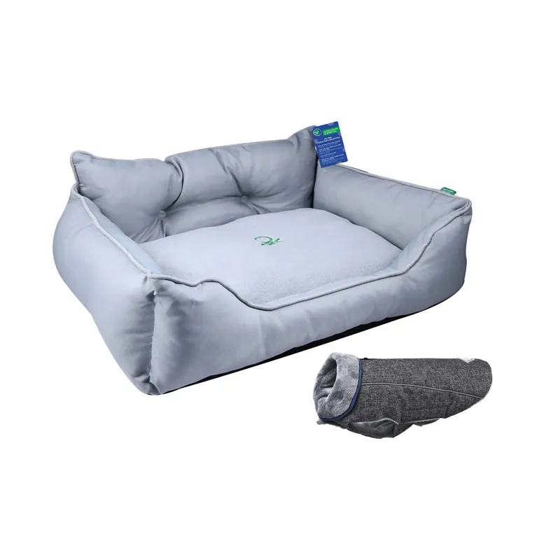 Cama para mascota + abrigo para mascotas - Jardín