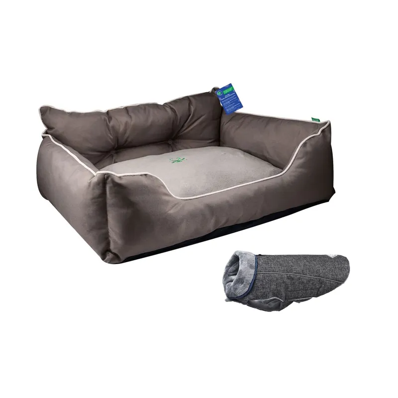 Cama para mascota + abrigo para mascotas - Jardín