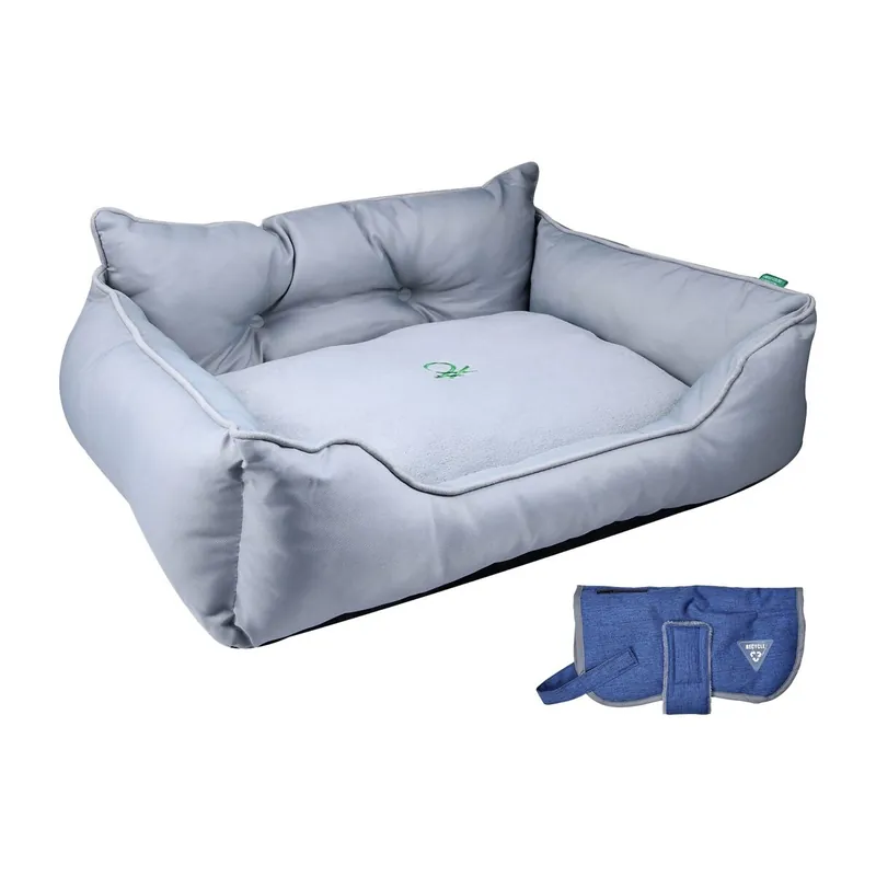 Cama para mascota + abrigo para mascotas - Jardín