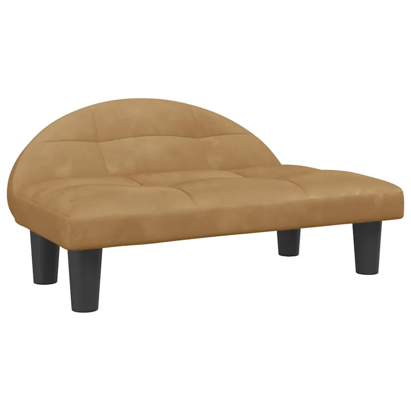 vidaXL Cama para perros de terciopelo marrón 70x52x30 cm - Jardín