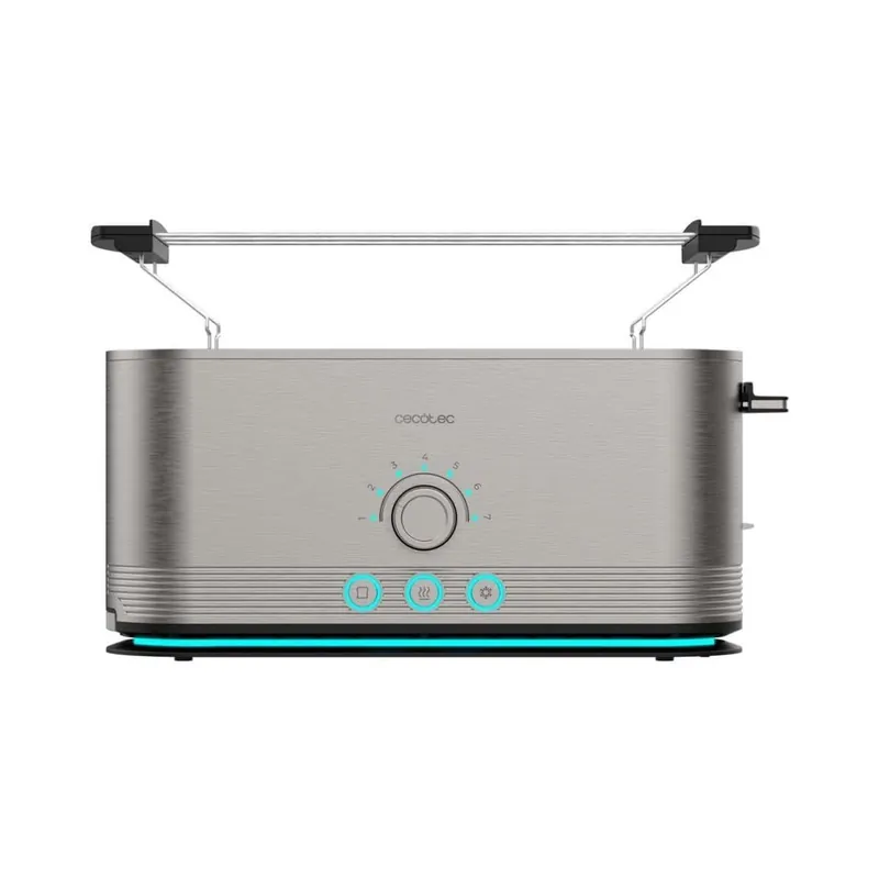 Tostador Cecotec Shine&Toast Extra 1050W ranura larga 7 niveles inox - Electrodomésticos