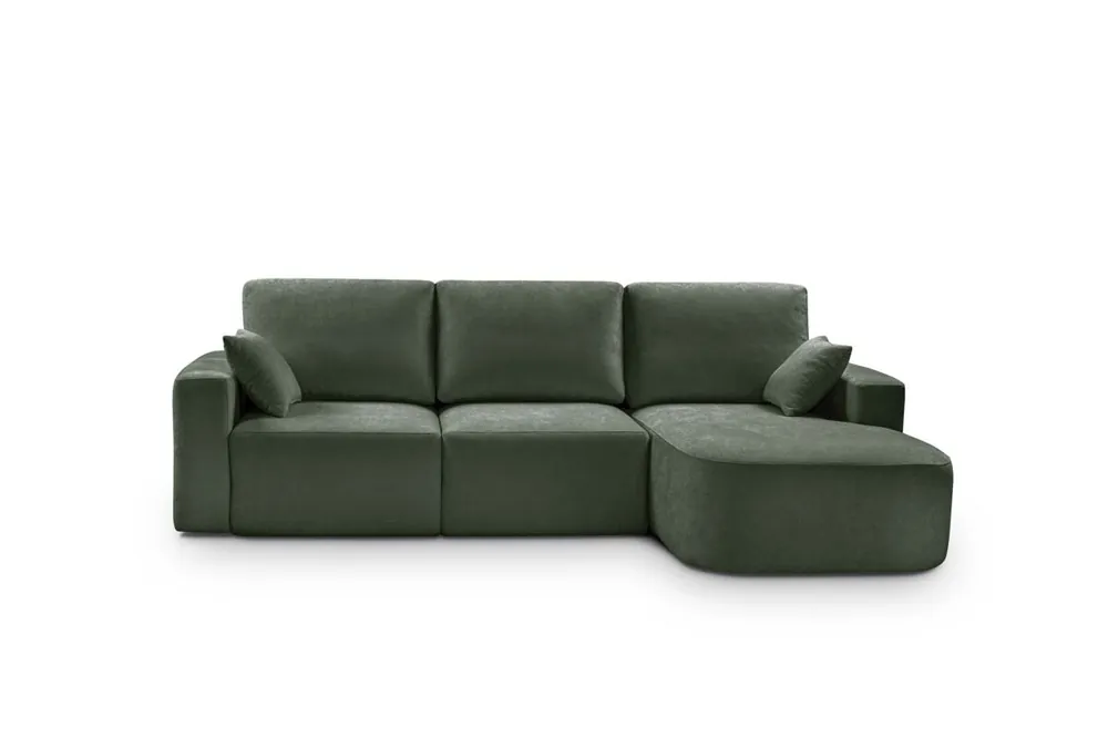 Chaise longue derecha 234cm ROUND color azul - Sofás sillones puffs