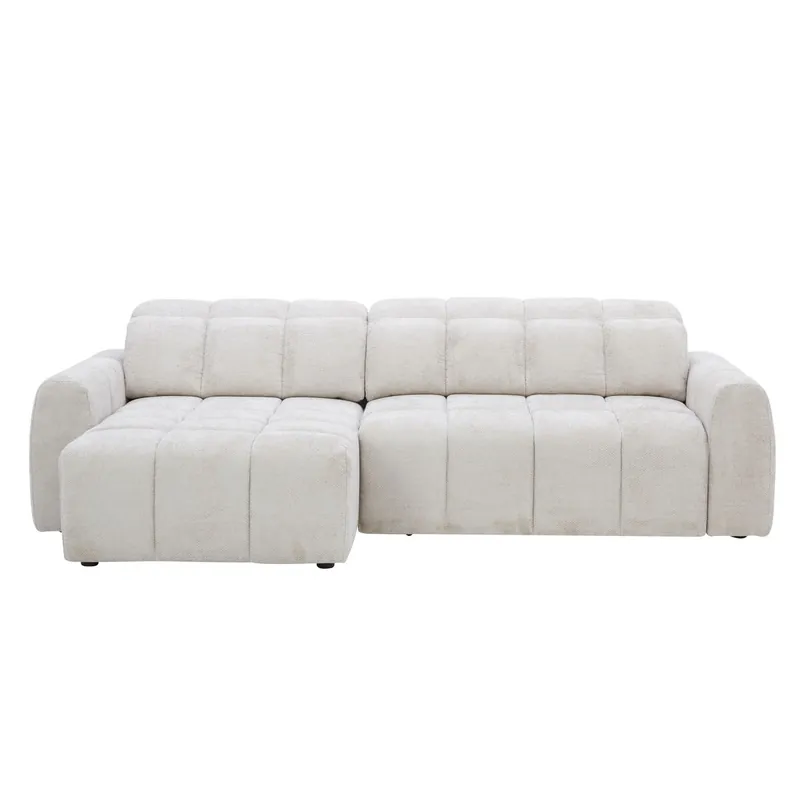 Chaise longue izquierda BUBBLE color gris - Sofás sillones puffs