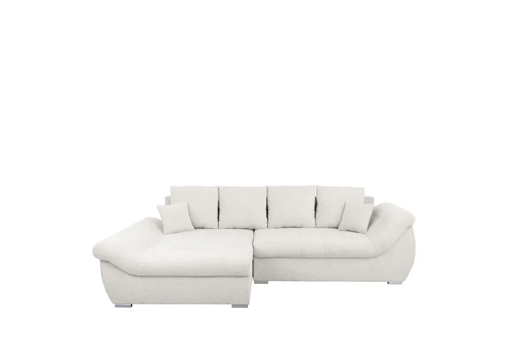 Chaise longue con cama y arcón EDEN izquierda 4 plazas blanco - Sofás sillones puffs
