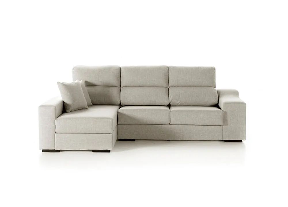 Chaise longue LUCIA IV izquierda 4 plazas beige - Sofás sillones puffs