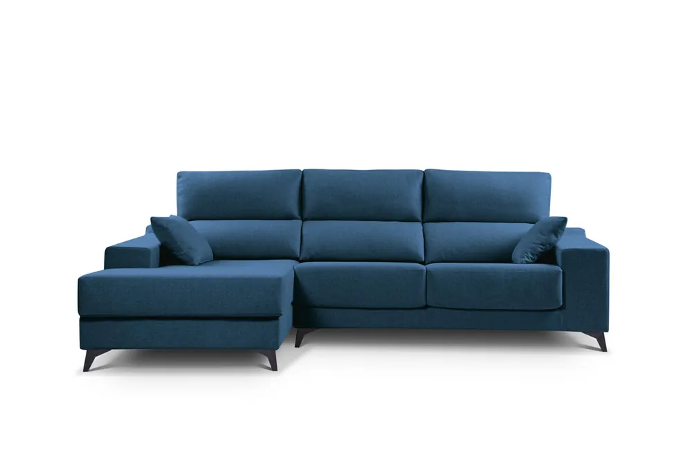 Chaise longue NOELIA XL 4 plazas lado izquierdo azul claro - Sofás sillones puffs