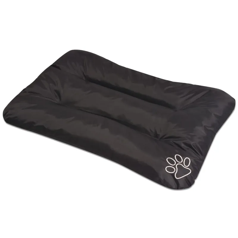 vidaXL Colchón para perro tamaño L negro - Jardín
