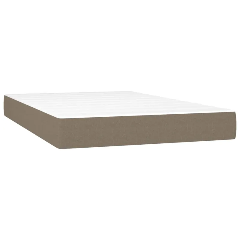 vidaXL Colchón de muelles ensacados tela gris taupe 80x200x20 cm - Descanso