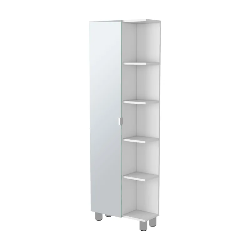 Columna de baño multifuncial Urano en Melamina, con espejo ,